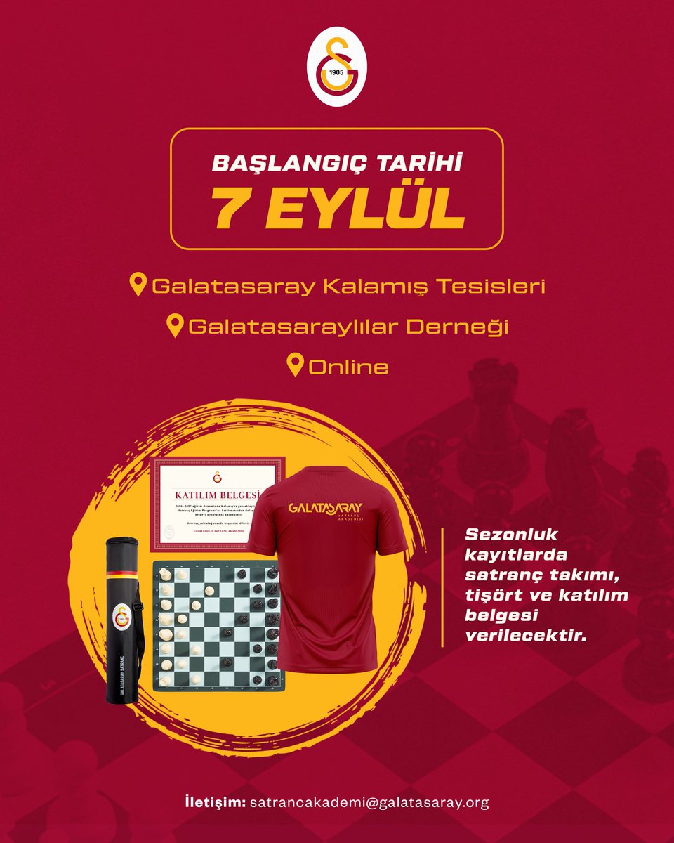 GSSatranc's tweet photo. 2026-2027 Sezonu Satranç Eğitimleri şubemizin yenilenen merkezi Kalamış’ta başlıyor

🔗 https://t.co/pfBEXEHYfV https://t.co/b25TR0RNMh