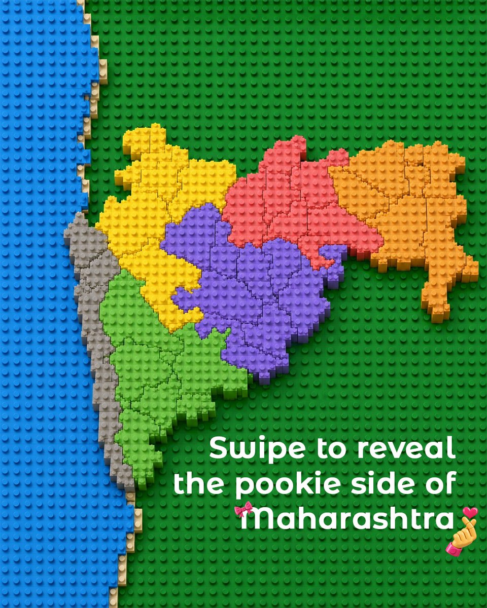 BJP4Maharashtra's tweet photo. LEGO of your doubts: Maharashtra is thriving. 🪷