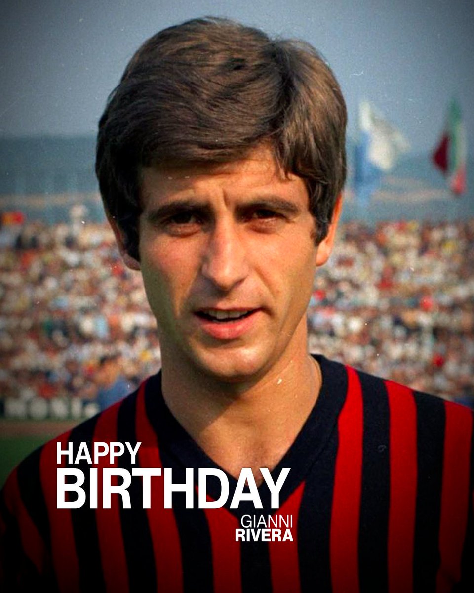 acmilan's tweet photo. One of football’s very best. The eternal Golden Boy
Happy Birthday, Gianni! https://t.co/kL20GaCgXh
