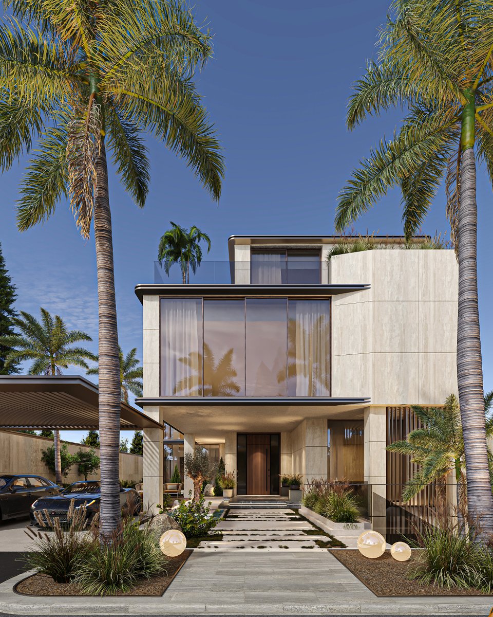 maroon_arch's tweet photo. A contemporary villa shaped by clean lines, warm natural materials, expansive glazing, and seamless outdoor living.

From the sculptural façade to the private courtyard and shaded pergola, every detail is designed around a refined balance of architecture, landscape, and privacy.

NBR VILLA🏡 | 📍RIYDH, KSA
#MaroonArchitects #LuxuryVilla #Architecture #ContemporaryArchitecture