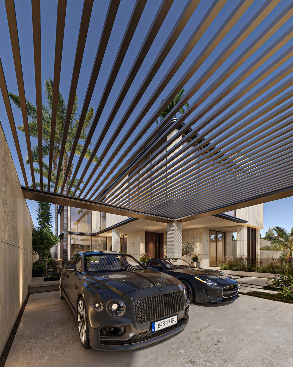 maroon_arch's tweet photo. A contemporary villa shaped by clean lines, warm natural materials, expansive glazing, and seamless outdoor living.

From the sculptural façade to the private courtyard and shaded pergola, every detail is designed around a refined balance of architecture, landscape, and privacy.

NBR VILLA🏡 | 📍RIYDH, KSA
#MaroonArchitects #LuxuryVilla #Architecture #ContemporaryArchitecture