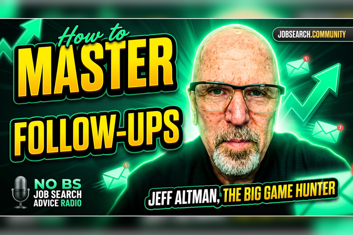 JeffAltmanCoach's tweet photo. Here is how to build a disciplined follow-up system that turns radio silence into real job offers. https://t.co/s6Sfe4UjkO #jobsearchtv #followups #followup #asktheexpert #asktheexperts #askthebiggamehunter #jeffaltman #jobsearchcommunity #careertransitioncoaching https://t.co/7FJzoB9fNI