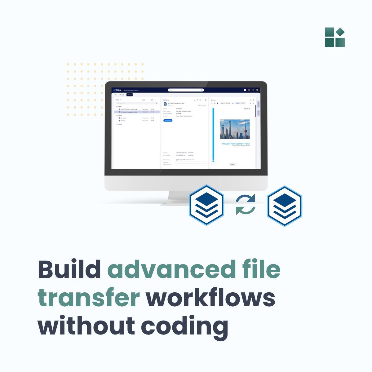 unitflyaddons's tweet photo. Need more than a standard #MFiles export? 📤

With #ExtensionKitCore, build advanced file export/import workflows without custom scripting. 

Export only specific documents, encrypt files, sync data between vaults, and much more.

📘 Learn more: https://t.co/1Qnp3xktIL https://t.co/rEOIwFUZcE