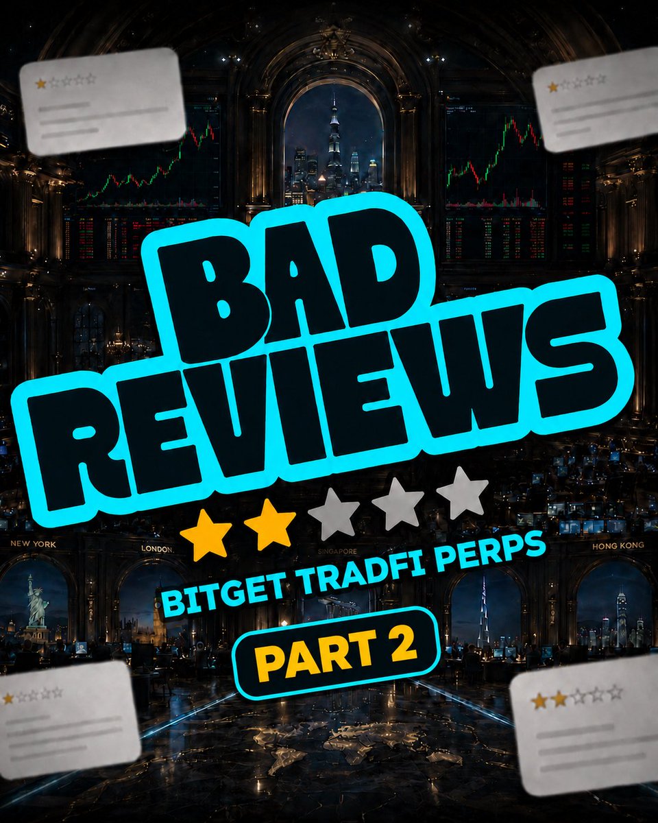 Bitget_TradFi's tweet photo. Here comes “Bad Reviews” Part 2.

More juicy '24/7, multi-asset' feedback from our TradFi Perps users just dropped.

Think you can roast us better? Join the “Bad Review” campaign on the first post, enter the raffle to share 1,000 USDT.