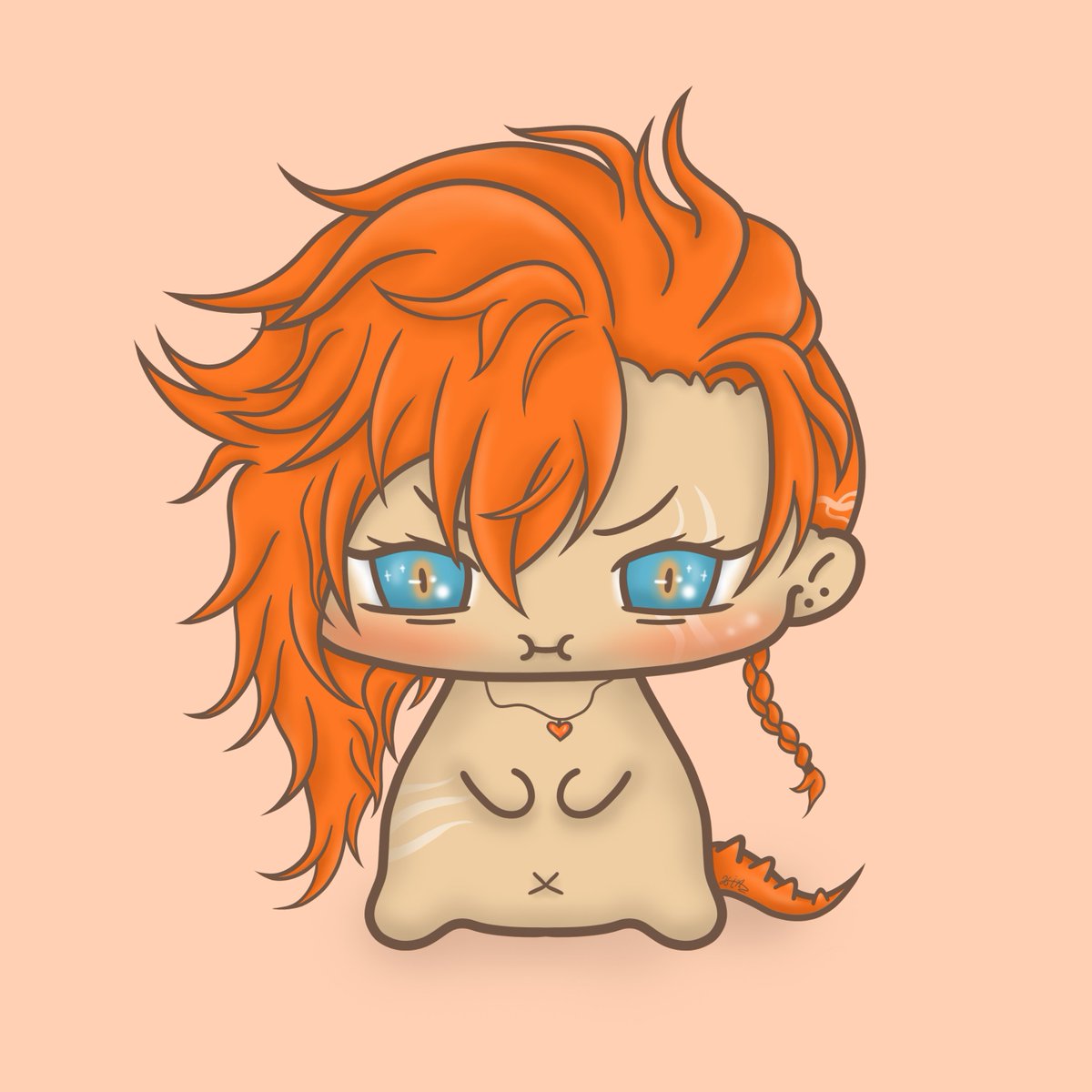 Xin_BlackCat's tweet photo. Little Dino 🥺🧡 
#DinoboiArtParty #Ryzartz https://t.co/FSxBzDfB02