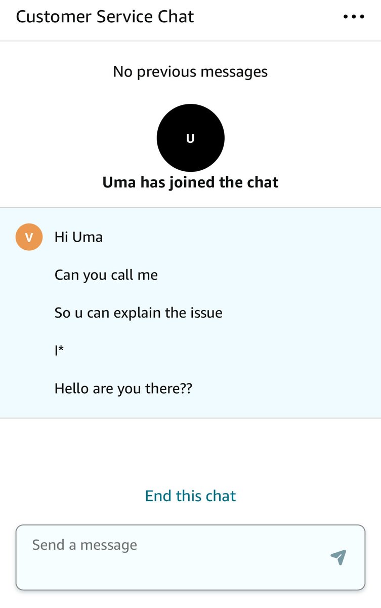 Venkat945878's tweet photo. @AmazonHelp I guess you chat support team is lousy like your pickup team arrange a call. https://t.co/sXnFGf6pH3