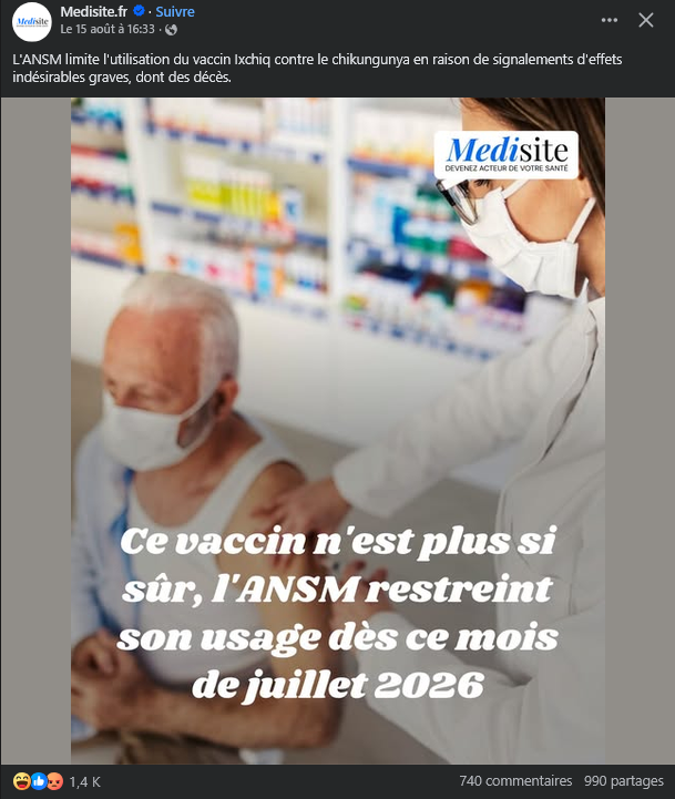 vaccinologie's tweet photo. l'ANSM vire à l'antivaccinalisme primaire 🤬

comme si un vaccin pouvait ne pas "si sûr" 🤡 https://t.co/HazEwwkutM