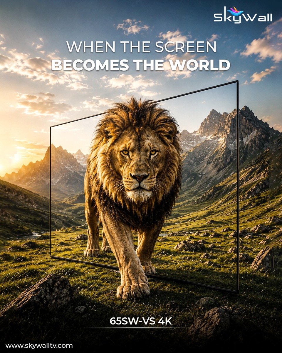 Skywall_tv's tweet photo. Design with sleek, frameless displays that maximize your viewing space 
#skywall #ledtv #frameless #qled #miniled https://t.co/WyAyoSfXHx