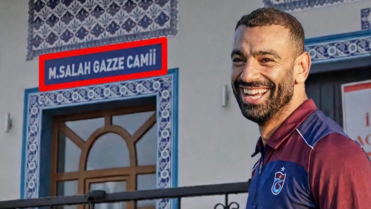 qaallaam's tweet photo. من الملاعب إلى المسجد.. لفتة رمزية لاقت تفاعلًا واسعًا في طرابزون، مع تداول صور لمسجد يحمل اسم «محمد صلاح غزة» تقديرًا للاعب ودعمه للقضية الفلسطينية. ❤️ https://t.co/DuBImE54gw
