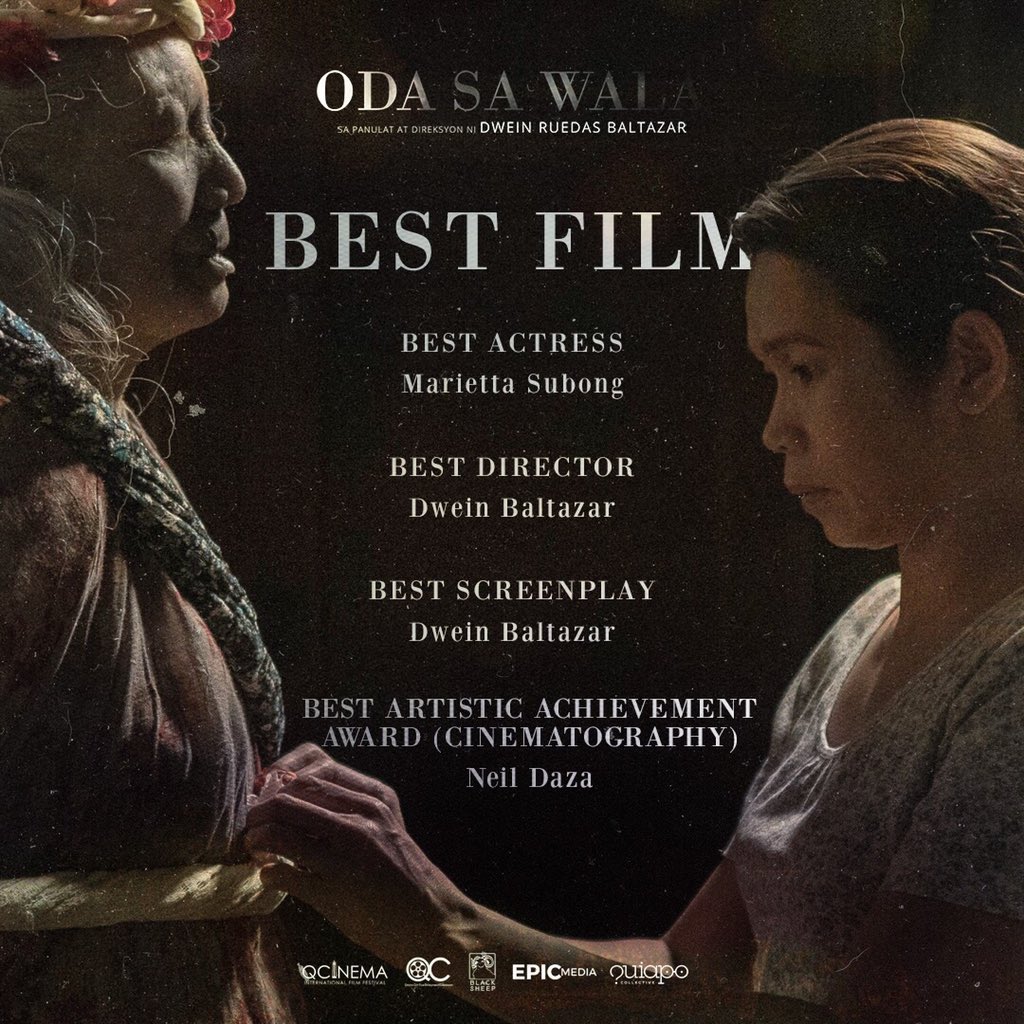 chiro_dempsey47's tweet photo. Mamang Powkie when she uses her real name Marietta Subong in the film. 👑

QCinema Best Actress - Oda Sa Wala
Cinemalaya Best Actress - 2 Valid IDs

Congratulations Mamang! https://t.co/vUYX7Hm11W