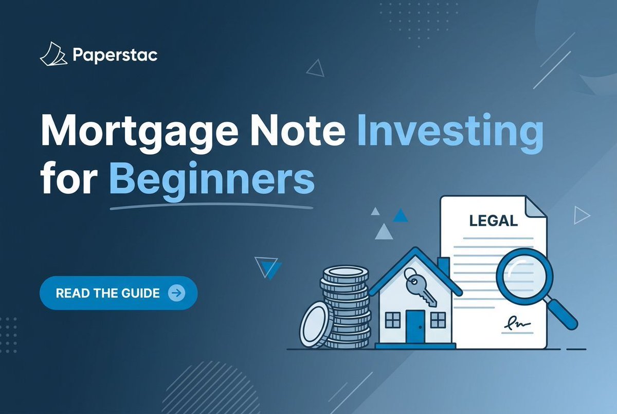 paper_stac's tweet photo. At closing, a borrower signs two things: the mortgage (or deed of trust), which ties the loan to the property, and the note, which is the promise to repay.
Learn how it works: https://t.co/EJjuHM8p5t
#NoteInvesting #MortgageNotes #RealEstateInvesting https://t.co/54Tkdoqkrk