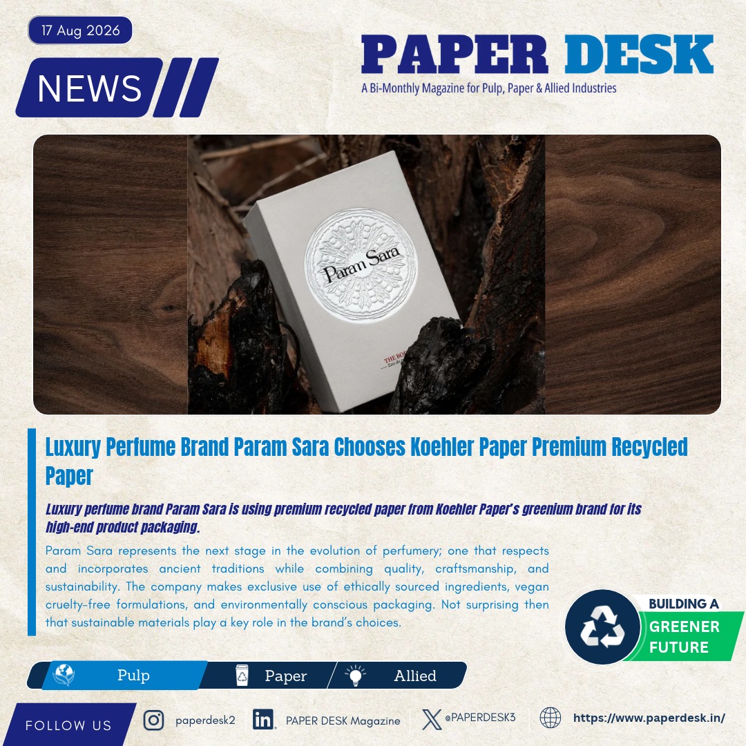 PAPERDESK3's tweet photo. Luxury Perfume Brand Param Sara Chooses Koehler Paper Premium Recycled Paper
https://t.co/Y0YjofEI41
#KoehlerPaper #ParamSara #RecycledPaper #PremiumRecycledPaper #SustainablePackaging #LuxuryPackaging #PerfumePackaging #SustainableLuxury #EcoFriendlyPackaging #PaperPackaging https://t.co/bplzIZJ7dg