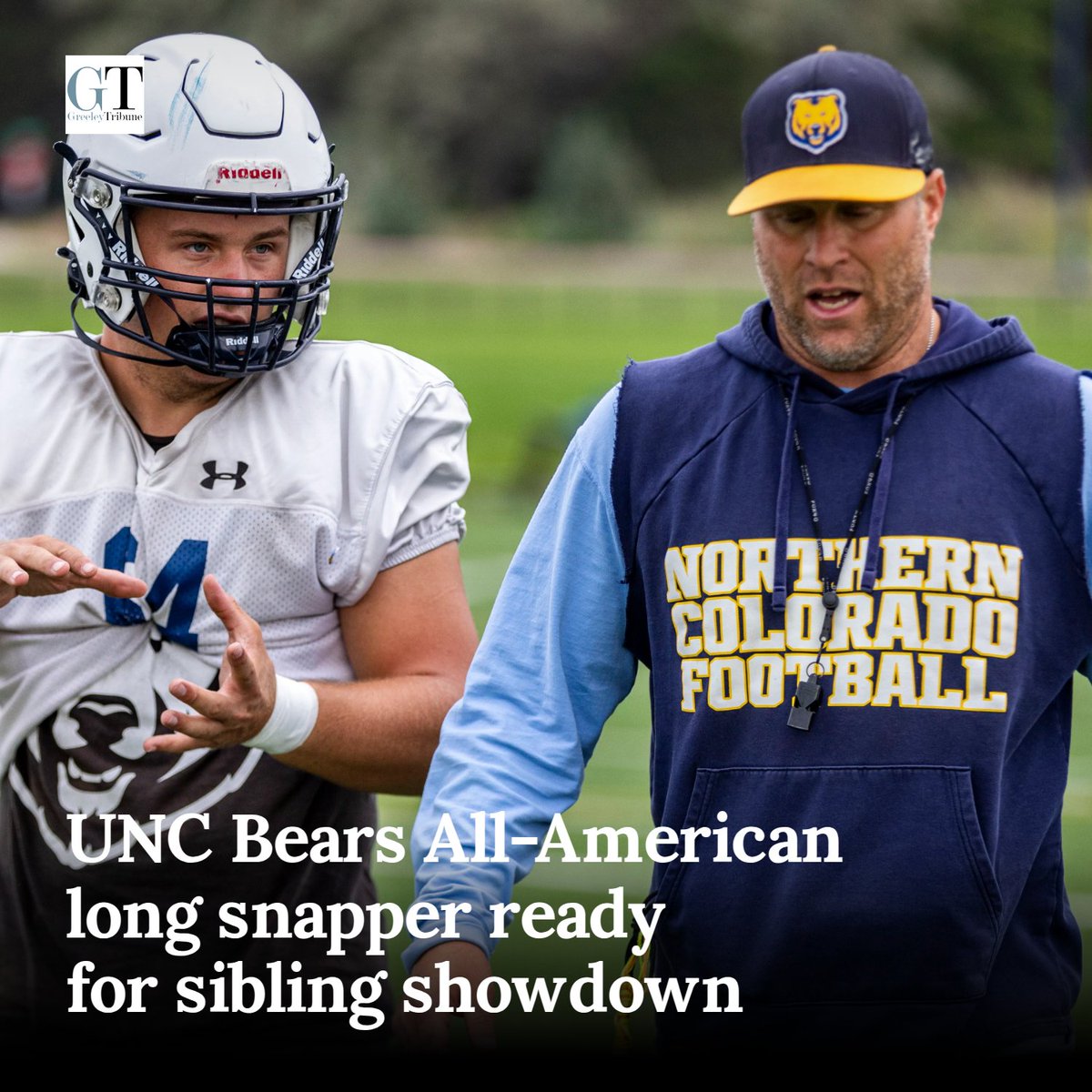 gtribsports's tweet photo. UNC Bears All-American long snapper ready for sibling showdown https://t.co/pOQjg5t4dm https://t.co/jOUUIbg3vn