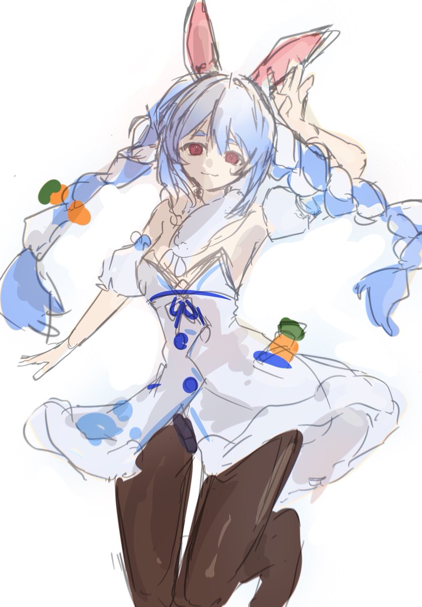 V4QLPROhbP28574's tweet photo. ぺこらちゃん描いてみました
めっちゃラフですが
＃イラスト　　＃ホロライブ　　　＃兎田ぺこら https://t.co/WEoY3M99ND