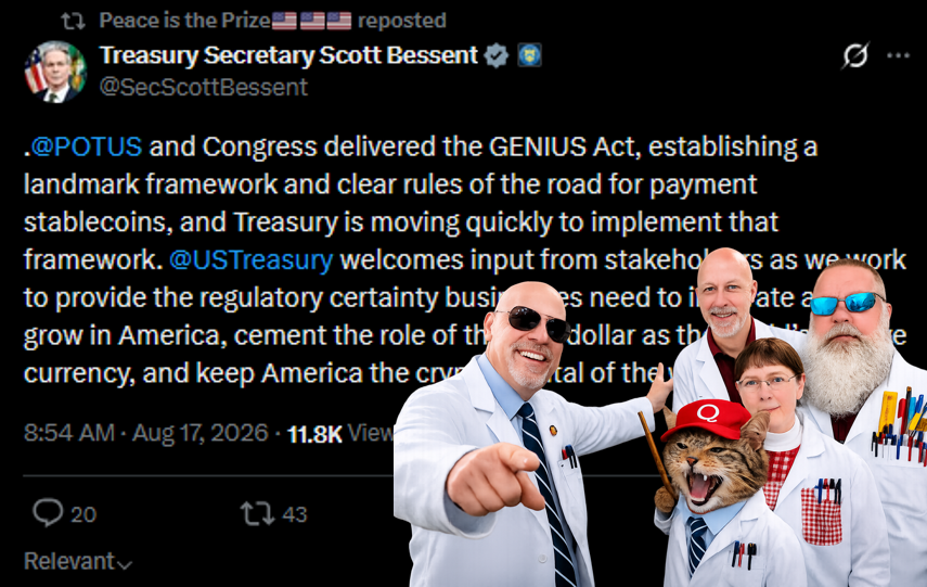 TheDebriefing17's tweet photo. 🤔Timelines, Patterns, Bilateral Deals & One Signature. Three Gates.

On Sunday, the U.S. Treasury published a proposed rule for how stablecoins digital dollars will be regulated in America.

Buried in the legalese is a single clause that connects trade policy, monetary policy, and crypto regulation into one system. Nobody has noticed yet because these things are covered by different reporters on different beats who don't read each other's documents.

Here is the clause, and here is what it means.

The rule

Beginning January 18, 2027, no one may issue a payment stablecoin in the United States without a federal or state license.

Beginning July 18, 2028, no digital asset service provider may offer or sell any payment stablecoin to anyone in the United States unless the coin was issued by a licensed issuer.

That's the domestic side. Every stablecoin Americans can buy must come from a licensed, regulated company. No exceptions.

Now here's the foreign side.

Foreign-issued stablecoins may only be sold to Americans if two conditions are met. First, the foreign issuer must have the technological capability to comply with any lawful U.S. order meaning sanctions screening, freeze orders, law enforcement requests. Second, there must be a reciprocal arrangement between the United States and the issuer's home country.

No reciprocal arrangement, no access to American consumers.

The bilateral deals

Right now, the United States is negotiating bilateral trade agreements with dozens of countries. The 10% baseline tariff from the Section 301 action covers 60 economies. Countries that sign a bilateral deal get their tariff rates negotiated down. Countries that don't sign pay the full rate.

Those deals are being reported as trade policy. Tariffs on goods. Import and export terms.

But read the GENIUS Act rule again.

A country that signs a bilateral agreement with the United States doesn't just get tariff relief. It gets reciprocal arrangement status. That means its financial institutions can issue stablecoins that are legal to sell to Americans. Its payment systems can connect to the U.S. digital dollar market. Its banks, once chartered or licensed, can operate inside the U.S. stablecoin ecosystem.

A country that doesn't sign gets none of that.

The bilateral trade deal and the stablecoin access deal are the same deal. One signature. Three gates: goods, money, and digital currency.

What this means in practice

If you're Japan and you sign a bilateral deal with the United States, your exporters get lower tariffs, your banks can seek stablecoin licenses, and your digital payment systems can interoperate with the American market. You're inside the system for all three.

If you're Iran, there is no bilateral deal, there is no reciprocal arrangement, and your stablecoins your digital currency of any kind cannot legally be sold to an American. Your exchanges get designated by OFAC. Your wallet addresses get published on the sanctions list. You are outside the system for all three.

If you're India and you're at the BRICS summit in September discussing linking your central bank digital currency with China's and Russia's you're simultaneously negotiating a bilateral deal with the United States that would give you access to the world's largest stablecoin market. You can sit at both tables. But the stablecoin access requires compliance with U.S. lawful orders, which means OFAC screening, which means the entire American sanctions architecture applies to your issuers the moment they want to reach American consumers.

You can link your CBDC to Moscow's. But if your bank also wants to issue a stablecoin that Americans can buy, it has to screen against the U.S. sanctions list. You can't do both without choosing which set of rules governs your financial institutions.

The two systems

There are now two digital currency architectures being built on Earth at the same time.

The first is the American system. Private stablecoins, issued by licensed companies, regulated by Treasury and the OCC, backed by U.S. Treasuries, screened against the sanctions list. The Federal Reserve is banned by statute from issuing a competing digital dollar. The architecture is: private sector builds it, government licenses and monitors it, and the only way in is through the compliance stack.

The second is the BRICS system. Sovereign central bank digital currencies, issued by national governments, linked through bilateral or multilateral interoperability agreements, settling in local currencies, explicitly designed to reduce dependence on the dollar and bypass the U.S. correspondent banking system.

Both systems are real. Both are being built right now. The question is which countries end up inside which system and whether any country can be inside both.

The GENIUS Act rule gives the answer: you can be inside the American system only if you have a reciprocal arrangement with the United States. That arrangement requires your issuers to comply with U.S. law. Which means you can link your payment system to Russia's, or you can have your stablecoins sold to Americans. Doing both requires your institutions to follow two sets of rules that directly contradict each other because U.S. law requires screening Russian entities out of the system, and the BRICS linkage requires letting them in.

Why the bilateral deals are the key

The United States is not trying to ban BRICS currencies. It's not trying to stop other countries from building their own payment systems. It doesn't need to.

What it's doing is making the rules for the largest consumer market on earth and offering every country a choice: sign a deal with us, and your financial institutions get access to 330 million consumers and the deepest capital market in history. Don't sign, and your digital currency stops at our border.

That's not a threat. It's a sorting mechanism.

The bilateral trade deals currently being negotiated are not just about tariff rates on steel and soybeans. They are enrollment agreements for a monetary architecture. Every country that signs is opting into a system where its financial institutions must comply with American sanctions law, American anti-money-laundering requirements, and American lawful orders in exchange for access to the American market.

The trade deal is the financial deal is the digital currency deal. One negotiation. One signature. Three gates.

The bottom line

Sixty countries are negotiating bilateral agreements with the United States right now. Most of them think they're negotiating tariff rates.

They are also negotiating whether their banks can issue digital dollars. Whether their payment systems can reach American consumers. Whether their financial institutions are inside or outside the system that will govern how digital money moves for the next generation.

Nobody told them that. It's in the rule. Published today. https://t.co/HofC518DKu, press release SB0605.

Read it.

Timelines. Patterns. The general's words, not mine. All I did was read the receipts.

I am the guy on the couch, and you have been debriefed.

@CouchGuy17 @Homeranger17 @drawandstrike @SecScottBessent @JeffSnider_EDU @TFL1728 @AstuteActual @ScottZPatriot