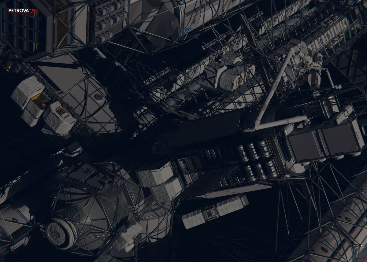 wenchance's tweet photo. Prior to its departure from Tau Ceti, the Hail Mary loads the Taumoeba payload into &amp; then deploys the Beetles
Though the ship can return to Earth, sending the Beetles separately is a hedge that adds some mission redundancy
#projecthailmary #phm #hardsf #toughsf #scifi #blender3D https://t.co/OpM4L63NoJ