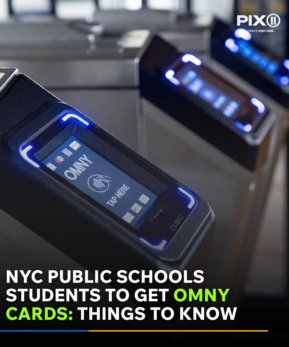 PIX11News's tweet photo. Students who currently have their OMNY cards from the previous school year will no longer be able to use them in the upcoming school year. 

Click for more information: https://t.co/5tXibsk1Sd https://t.co/Q2T28TTaQr