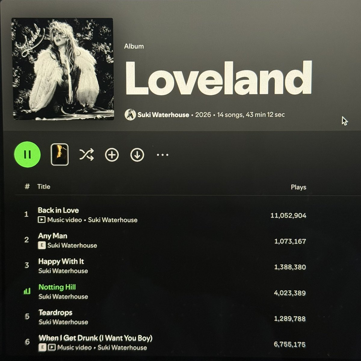 23_23am's tweet photo. bless suki waterhouse for this album ❤️‍🩹 https://t.co/BGGdVDstFf