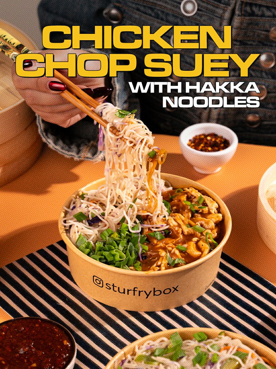sturfrybox's tweet photo. A little messy, wonderfully comforting bowl of goodness packed with flavours you keep coming back for. #noodles #sturfrybox #chopsuey https://t.co/iERpB587yE