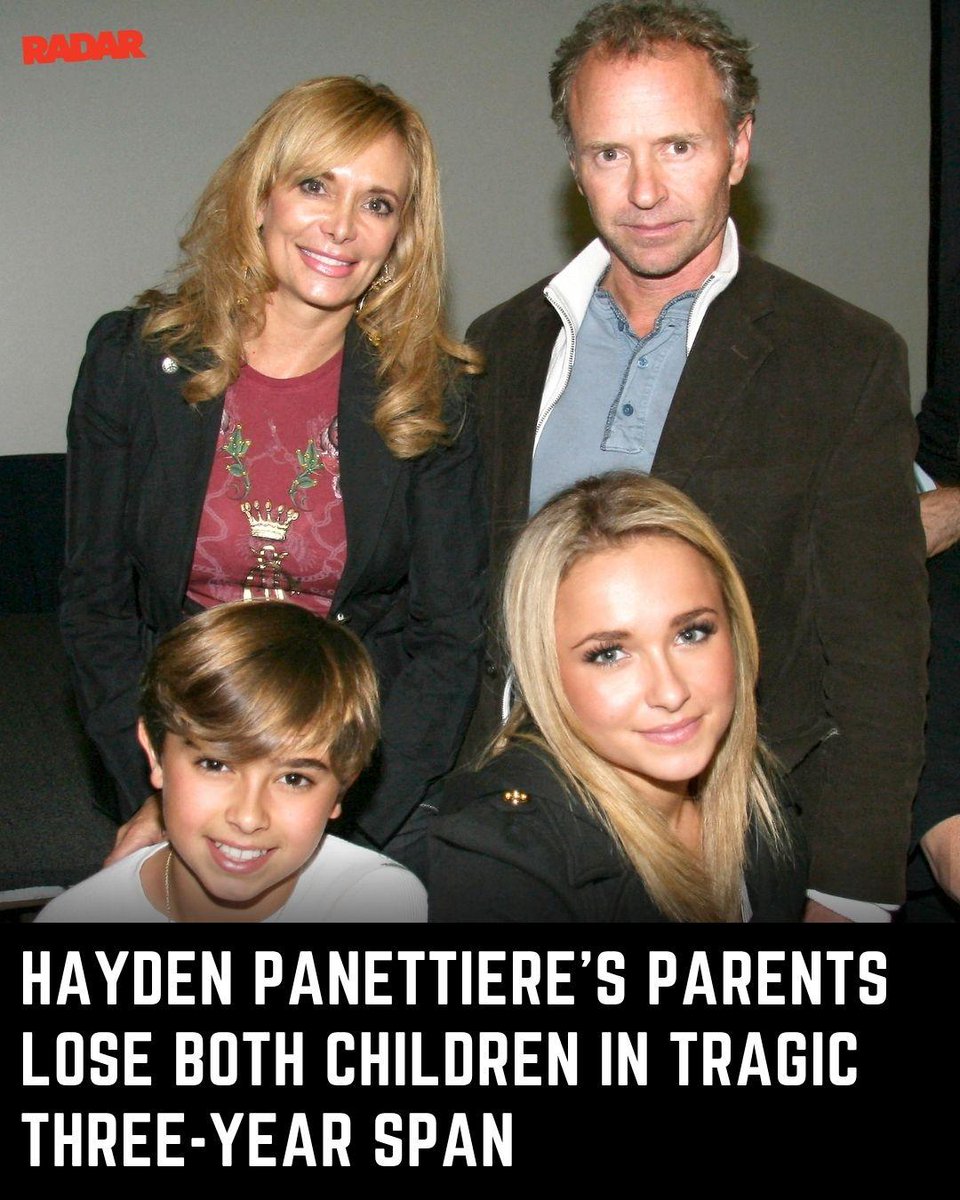 radar_online's tweet photo. The Panettiere family is facing an unimaginable loss. 💔

Hayden Panettiere died on August 16 at just 36 years old, three years after her younger brother, Jansen Panettiere, died at 28 from an enlarged heart and aortic valve complications.

Their parents, Skip and Lesley, have now lost both of their children in the span of three years. Hayden is survived by her daughter, Kaya. 🕊️ (📸: MEGA)