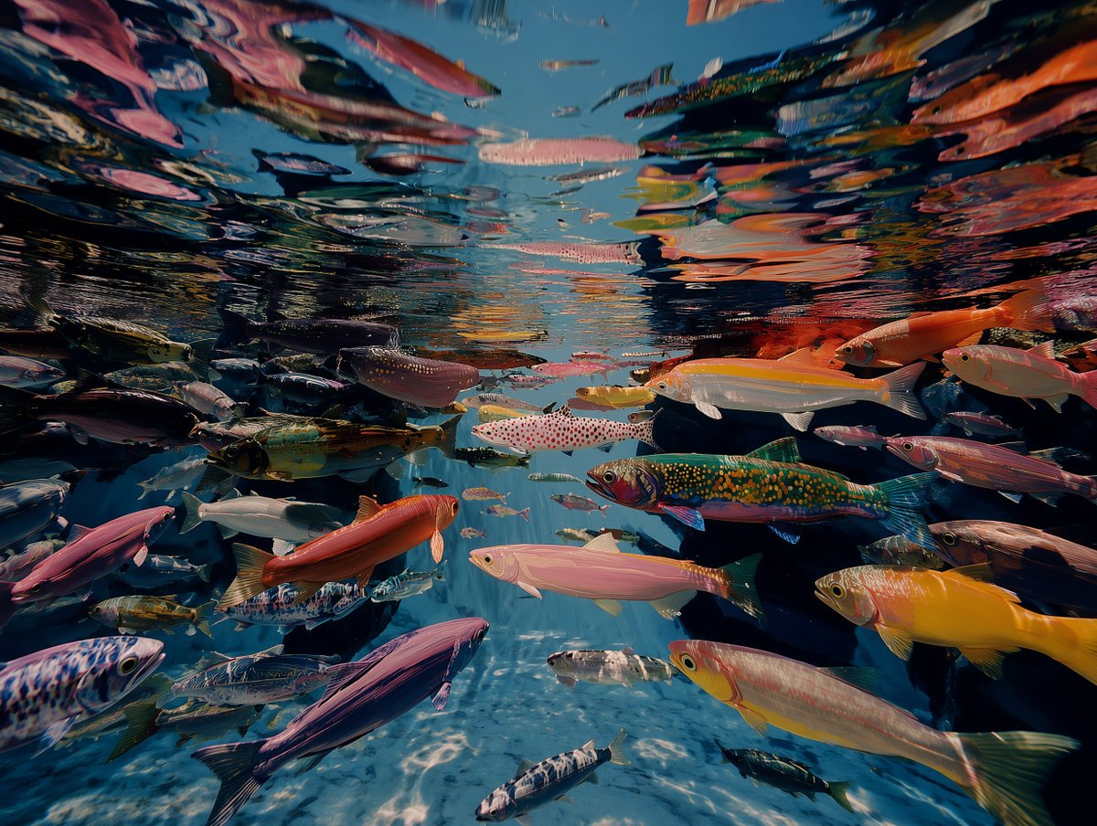 Eryth_Studio's tweet photo. Trout Kaleidoscope 🐟 https://t.co/fKCHNMBfDs