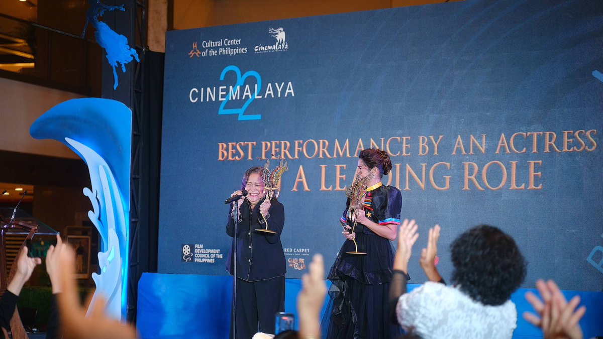 blackcapfilms's tweet photo. 🏆 BEST ACTRESS, RUBY RUIZ! 👑
Congratulations to Ruby Ruiz, who shares this year’s Cinemalaya Best Actress award for #StatusRejected with Marietta Subong of 2 Valid IDs. ✨
Literally, she is the ✨QUEEN✨ IFYKYK 😌 With four Cinemalaya acting wins to her name, Ruby Ruiz continues to make history at the festival. 🥹🏆
This moment is yours, Tita Ruby. ❤️🎬
#StatusRejected #RubyRuiz #Cinemalaya2026 #CCPCinemalaya2026