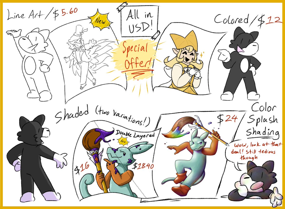 berryrrst's tweet photo. Now, about that offer I had in mind...
It still stands! For a limited time, everything is 20% off for anyone who is interested in getting a commission that I can display on my socials as example art!

That does mean your requests will be seen by the public, but that's the deal! https://t.co/0EyYqFKT3C