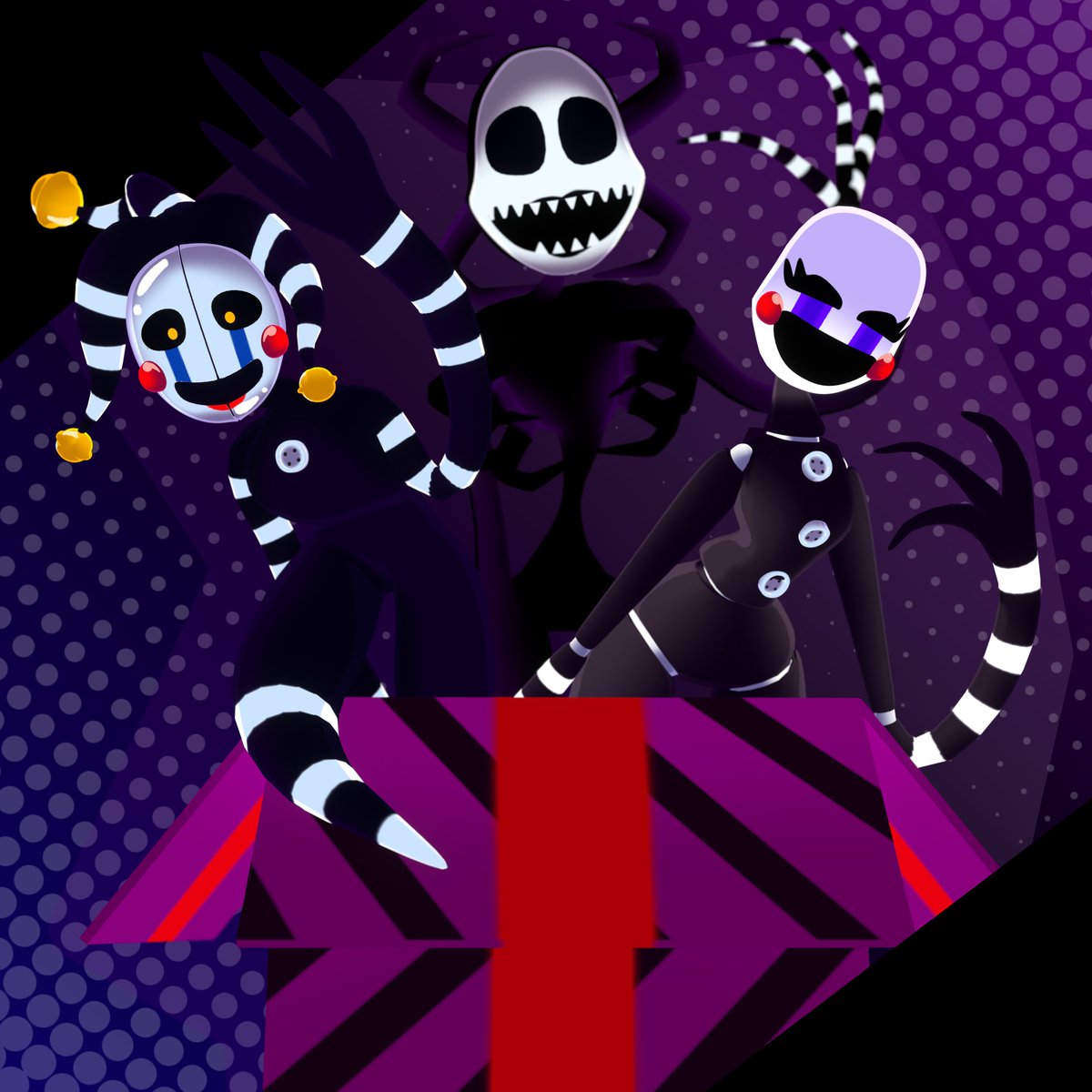 Ashturbo1's tweet photo. Puppets

https://t.co/jsyvnP6774

#fanart #art #digitalart #blender #blender3d #FNAF #fnaffanart #fnaf2 #FiveNightsAtFreeddys #Robot #fnafpuppet https://t.co/cpirpSs6gP