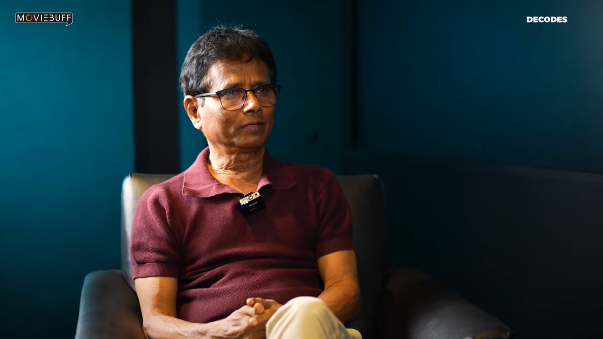moviebuffindia's tweet photo. When a woman says she wants a life partner, society often misunderstands her and questions her intentions.

In Nooru Saami, a 42-year-old mother gives a strong reply to a 66-year-old woman,

“If you are still with your spouse at 66 for the same reason, then why can’t I feel the same way?”

Theatres erupted in applause for that powerful moment.

#NooruSaami Director Sasi on Moviebuff Decodes.