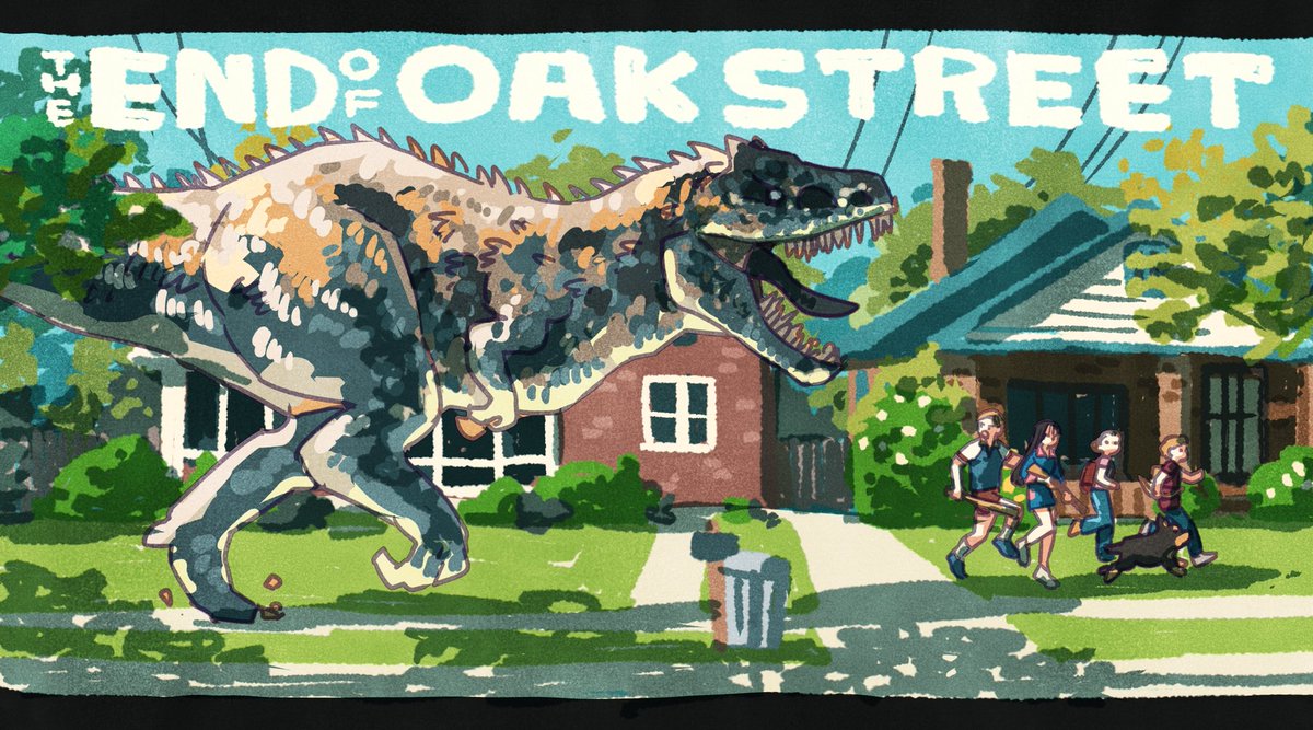 ryosuketarou's tweet photo. 「オークストリートの異変」
面白かったー！恐竜こわい🦖 https://t.co/Hm8NQraCuo
