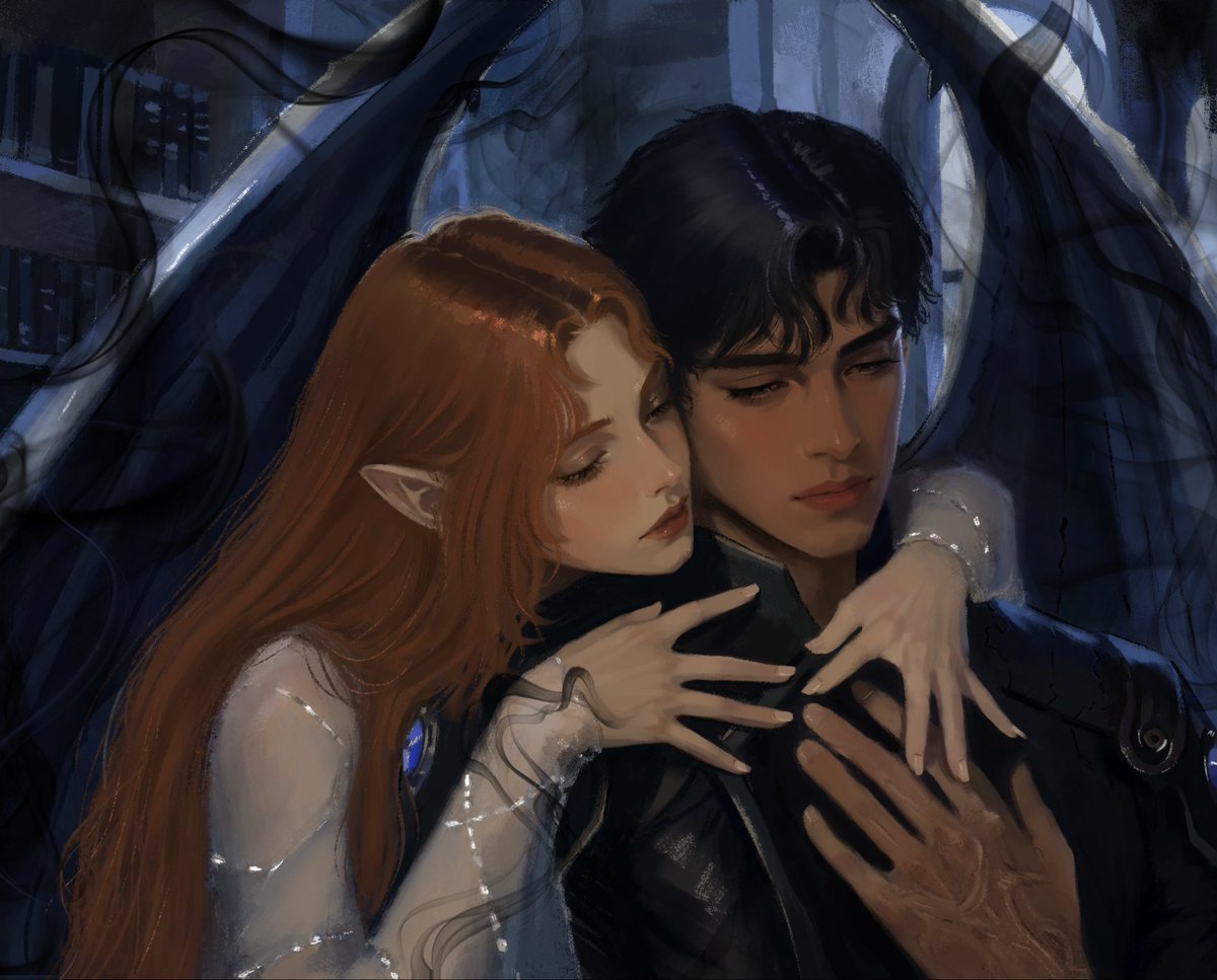 gwynsazrieIs's tweet photo. 𝘚𝘩𝘢𝘥𝘰𝘸𝘴 𝘍𝘢𝘷𝘰𝘳𝘪𝘵𝘦 ˚☽˚｡⋆ 

“Azriel dipped his head in a sketch of a bow, something restless settling in him. Even his shadows had calmed. As if content to lounge on his shoulders and watch.” 

art by the lovely pauxzn <3
cmm by me
#gwynrielweeks2026 https://t.co/SQpNSp2Lg2