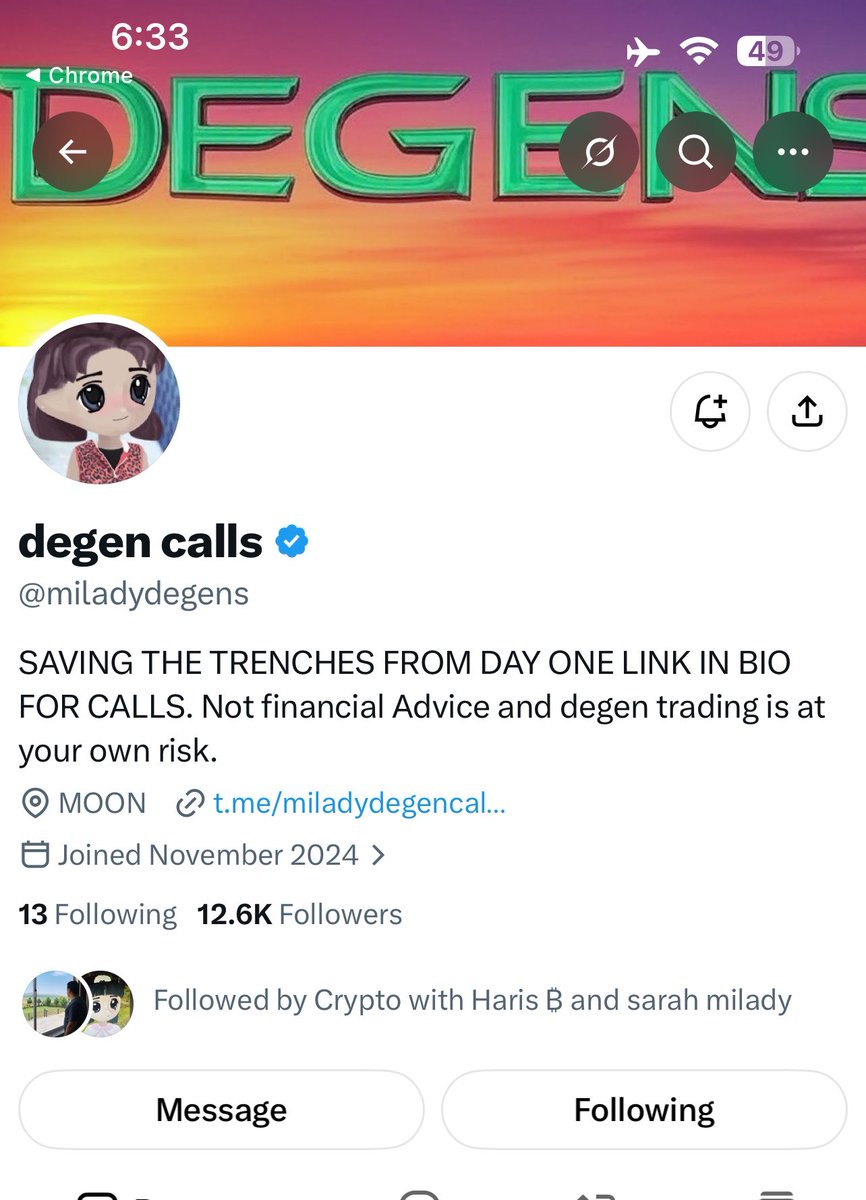 AhzHuss's tweet photo. @Crypto__Haris @miladydegens Done Boss 🫶🏼🔥

@Amy318932Sandra @AllisonKel21548 https://t.co/7VVvSl7IVQ