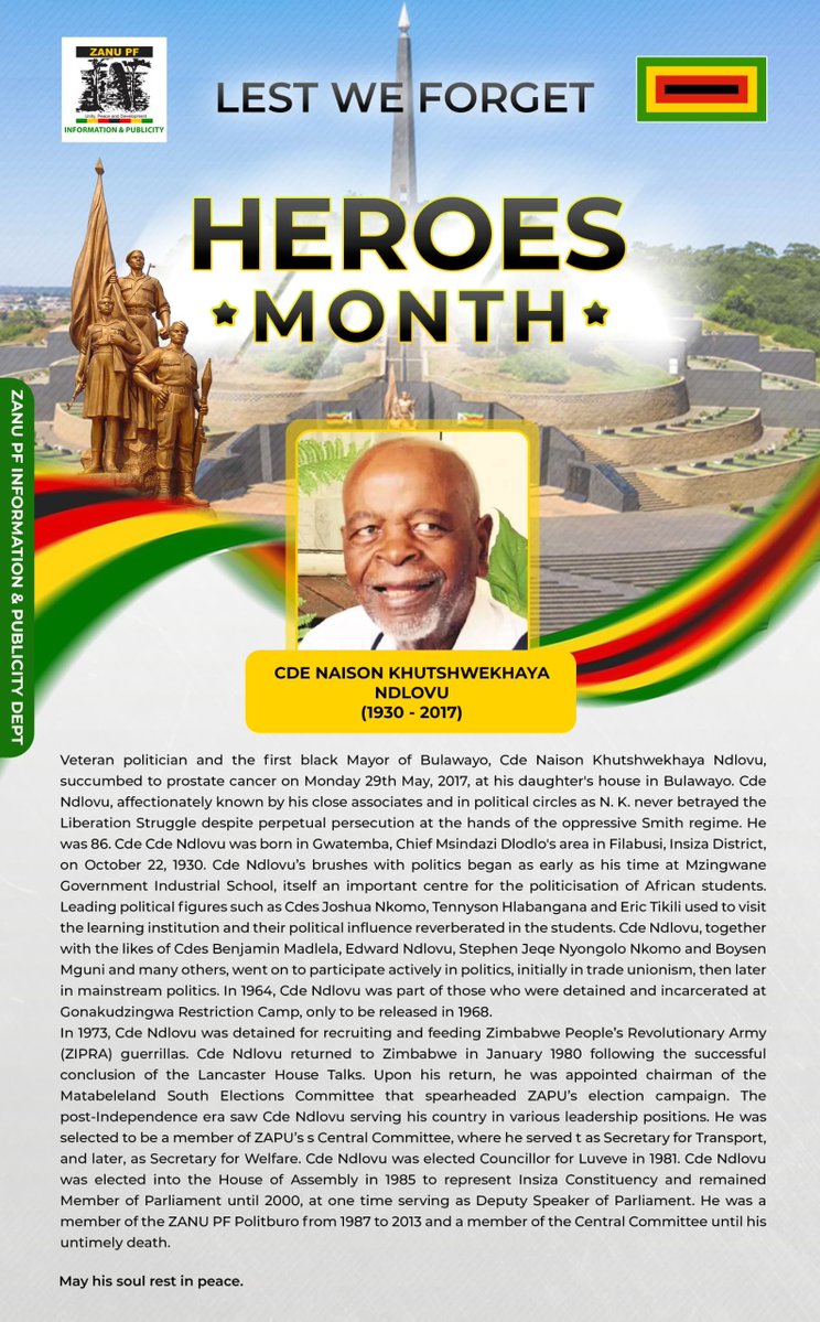 ZANUPF_Official's tweet photo. LEST WE FORGET https://t.co/KV7tKxKz7Y