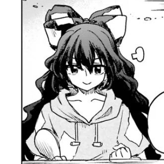 ThePoorGoddess's tweet photo. @TenkoFuzz "Yes! The very same! Shion Yorigami! Goddess of Poverty and..."

"U-um... Hi... Miss Celestial..." https://t.co/u0rmGsEwXE