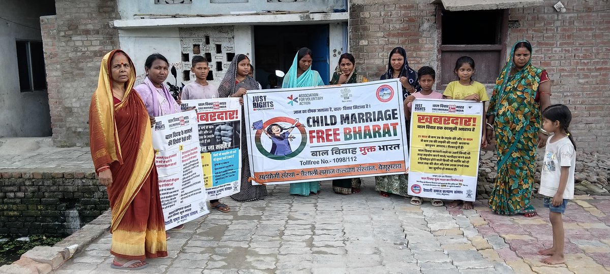 skvikal's tweet photo. VsksBegusarai 
@JustRightsIndia 
#TogetherWeshall
#ChildMarriageFreeIndia
@Annapurna4BJP 
@Bhuwan_Ribhu 
@narendramodi 
@mygovindia
@NITIAayog 
@MinistryWCD https://t.co/RyGA6eW86K