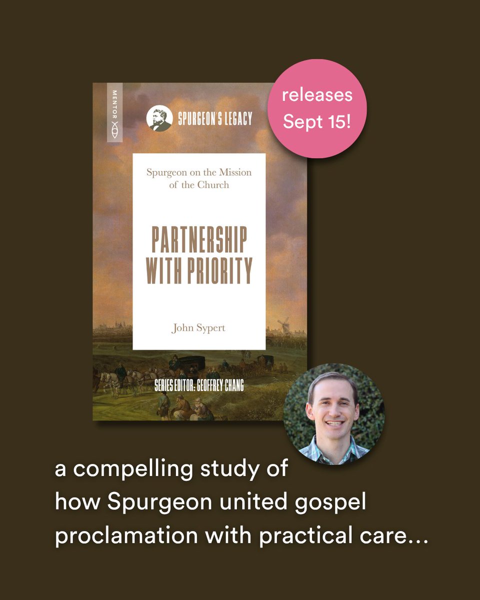 Christian_Focus's tweet photo. In Partnership with Priority, @JohnSypert explores how Charles Spurgeon united faithful gospel proclamation with practical care for those in need.

Releases 15 September. https://t.co/gdaNqpIAm3