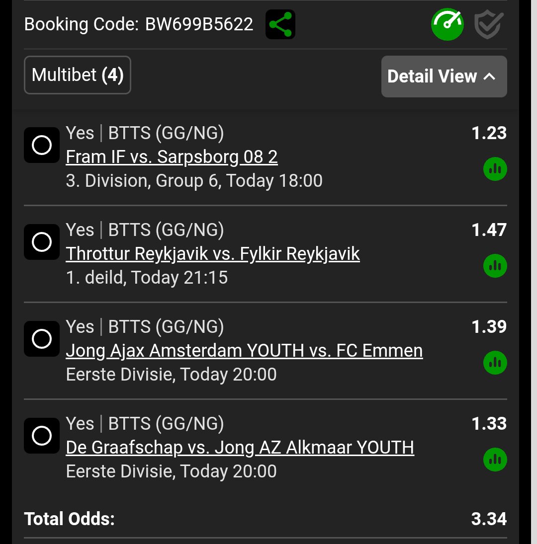 BetServe's tweet photo. 🎟️ BW699B5622
🎯 +3
#BTTS https://t.co/OJVjwBtCST