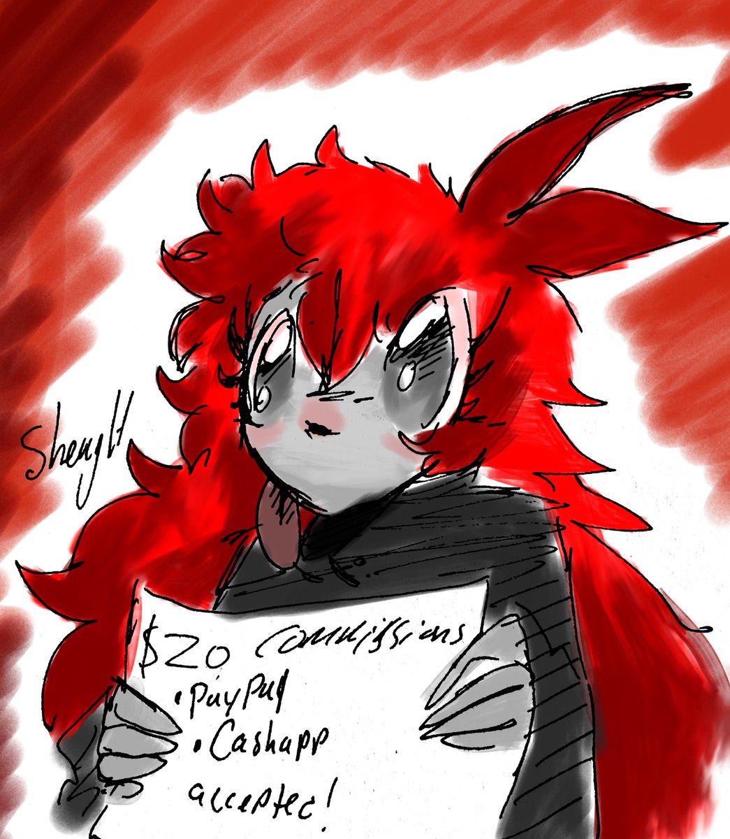 ShellyHumboldt's tweet photo. 20 dollar commissions are now open

It’s kind of a state of emergency

#commissionsopen #commissions https://t.co/Y0sra7gCL5