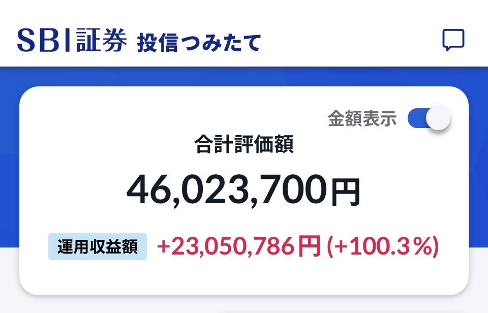 TomOKD's tweet photo. こんばんは。今週は反落スタートでした。
 #投資信託 #SBI証券  #投信つみたて #インデックスファンド #米国株投資
前回差   15万円⤵️/+2305←+2320
前年差 524万円⤴️/+2305←+1781 https://t.co/LBVfHfRt7l