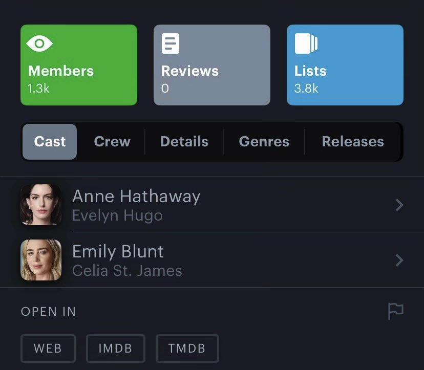 sarahhshahii's tweet photo. whoever keeps hacking the seven husbands of evelyn hugo cast list i love you 😭😭😭 https://t.co/3ZEPn9adjm