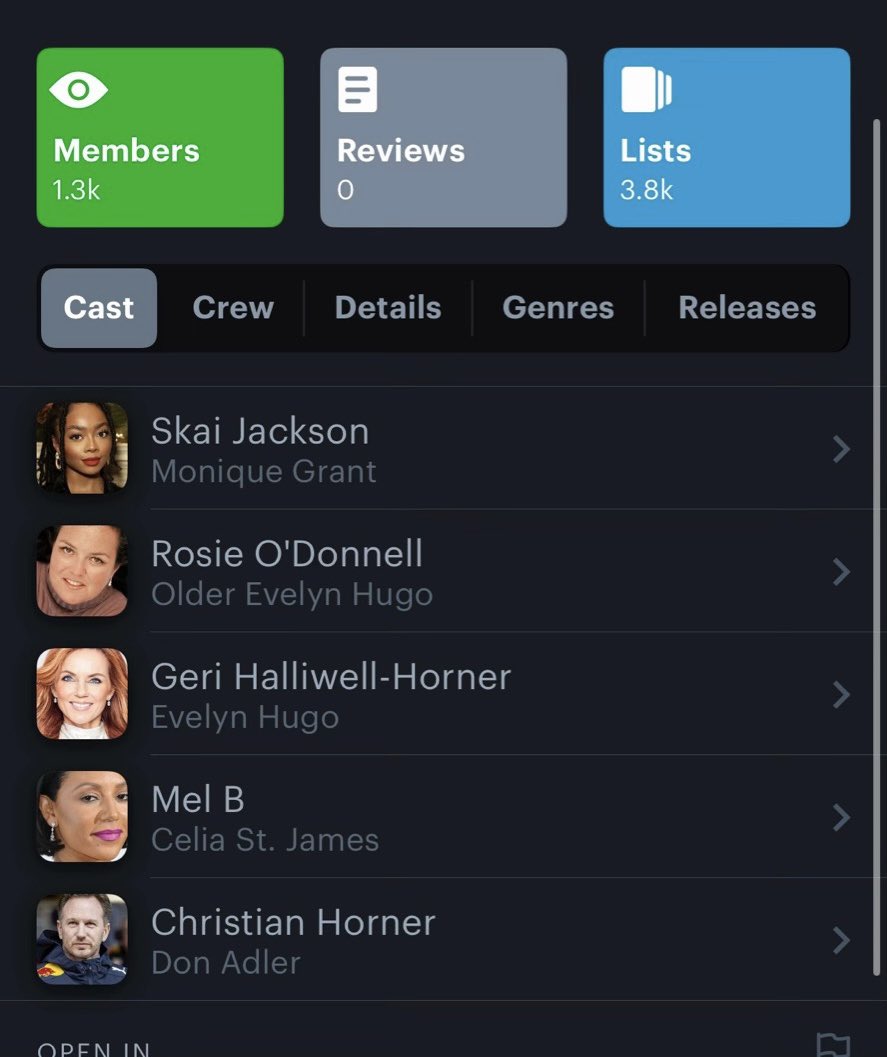 sarahhshahii's tweet photo. whoever keeps hacking the seven husbands of evelyn hugo cast list i love you 😭😭😭 https://t.co/3ZEPn9adjm