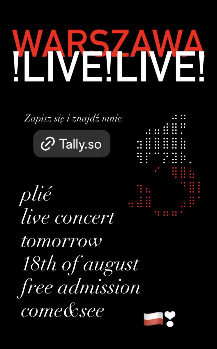 daily2hollis's tweet photo. 2hollis will be having a FREE SHOW in poland august 18th 🇵🇱

rsvp here: https://t.co/wYMPyLyEzs https://t.co/eemUqa6QnQ