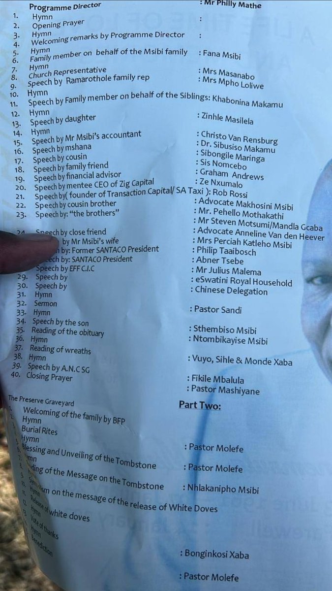 rsa_havoc's tweet photo. I spotted the name of Adv Anneline Van Den Heever listed as close friend on No 24 of what is supposedly, allegedly said to be ALLEGEDLY a so called Programme of the Funeral of the Late Mr Mswazi Msibi. If this is real it may explain our animated Adv' interest
#MadlangaCommission https://t.co/QC8KIVoDdK