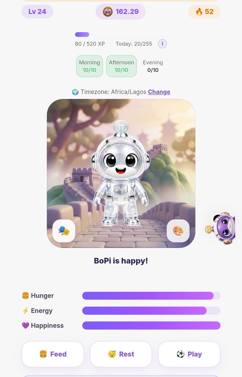 okere_eberechi's tweet photo. It’s Monday again, which means BoPi Caretakers get their BoPi airdrop! 🐾💜

Another week of taking care of your BoPi, another reward. 
If you’re a Caretaker, you’re getting another paycheck today! 💰

Happy BoPi Payday! 🥳
@SK_devStudios
#BNPi #BoPi #PiNetwork https://t.co/d5Sve9pLdK