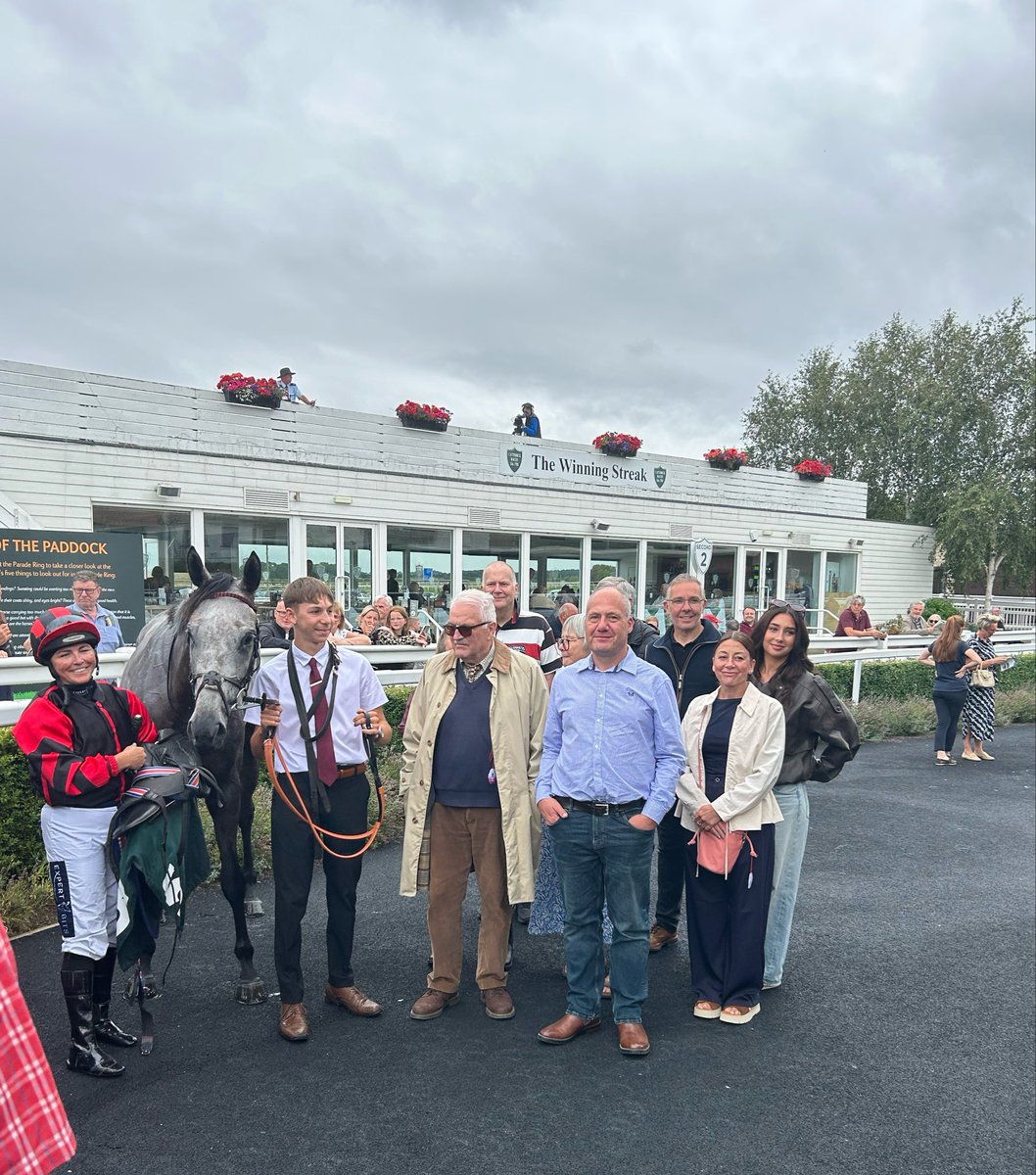 CatterickRaces's tweet photo. The opening race was won by course specialist Stellarmasterpiece, ridden by @beckysmith360 on her last ride and trained by @MHammondRacing . Congratulations to owners M.H.O.G!

Wishing Becky Smith a happy retirement 👏 https://t.co/MZHkVf6sSG