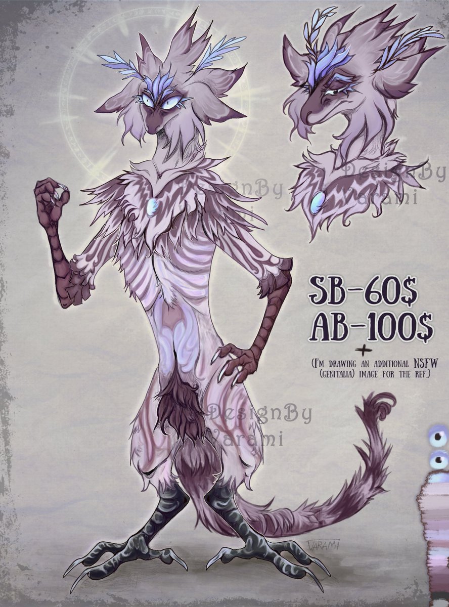 Varami4's tweet photo. Sold!
This elegant feathered dragon found a home

Thank you to the buyer~

What do you like most about the design?
#adopt #dragonart #scalie https://t.co/YhbNld1O6D
