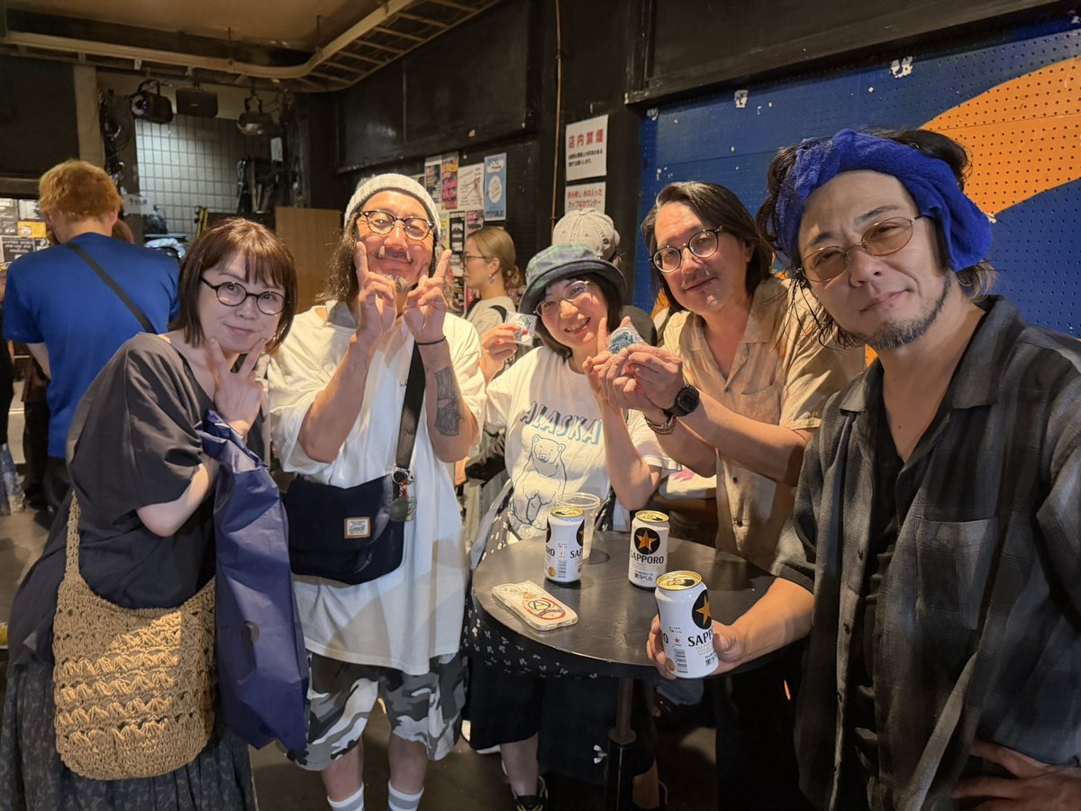 fukubake's tweet photo. 昨日は高円寺ShowBoatありがとうございましたー！
新曲、初披露🙌
楽しかったー！！
次回ライブは11月になりますが、その間レコーディングしますので、期待してお待ちくださ〜い🫡
ヨロシクお願いしますー！ https://t.co/SNYPomTLat