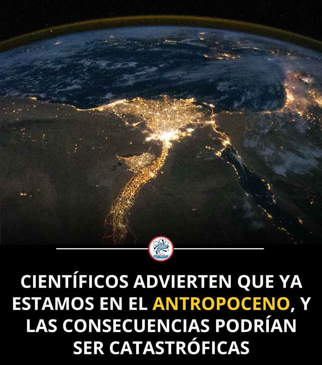 EnsedeCiencia's tweet photo. 🚨 Científicos dicen que ya vivimos en el Antropoceno. 😣

Los humanos hemos dejado una huella muy profunda en el planeta 🌍, a tal grado que muchos investigadores aseguran que ya entramos en una nueva “era”: el Antropoceno. https://t.co/V7aqqVsd65