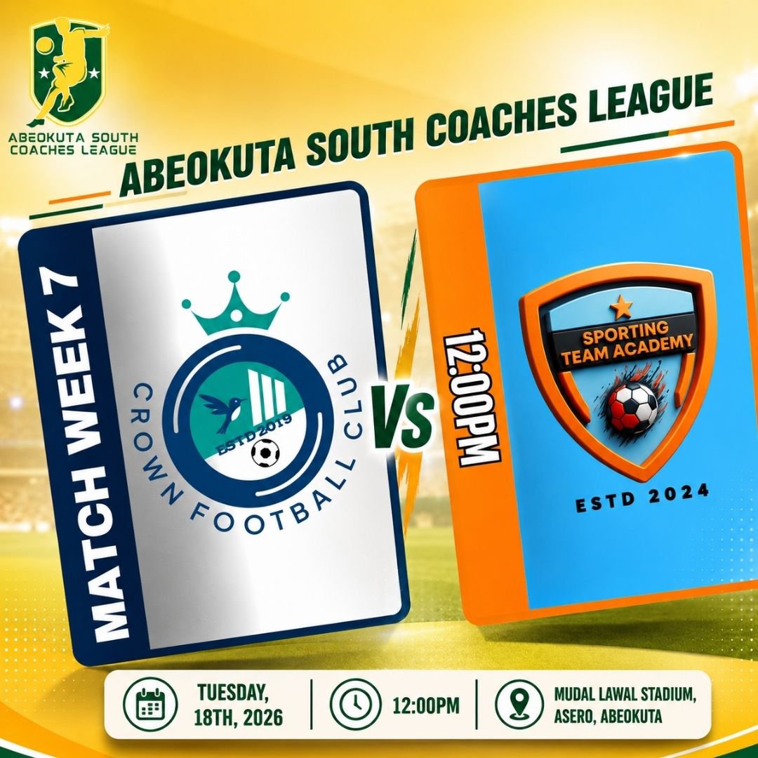 AbkSouthLeague1's tweet photo. MATCH WEEK 7 THURSDAY FIXTURES:

D'PEACE FA Vs MARVELOUS SPORTS MANAGEMENT FA: 10:00am

AR-UNITED FC VS OLUWOLE FC: 12:00pm

#ASCL26 #Grassrootfootball https://t.co/OwTMGzRpo7