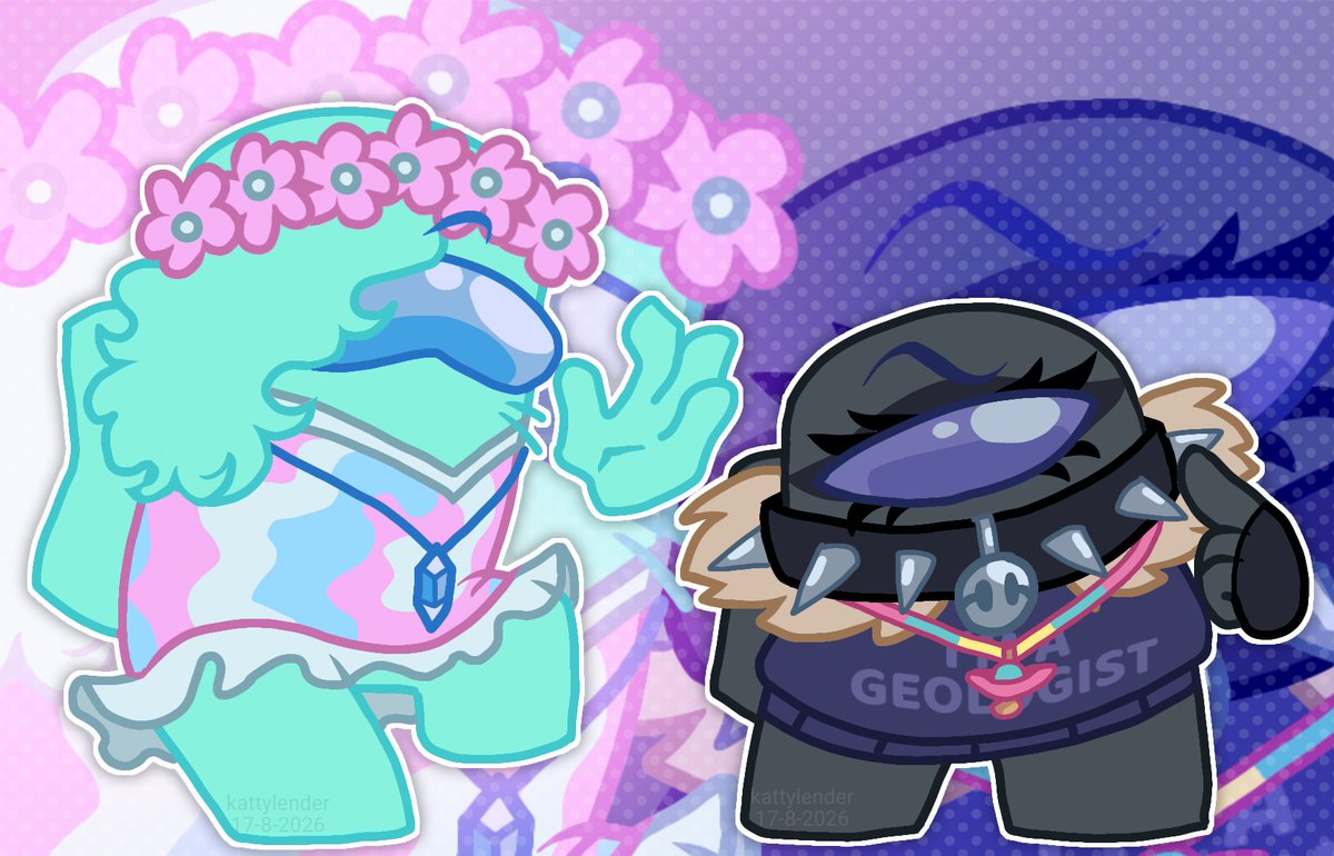 KattyLender's tweet photo. Cyan and Black off the clock
#amongus #amongusshow #geogem https://t.co/ICDOVxppl9